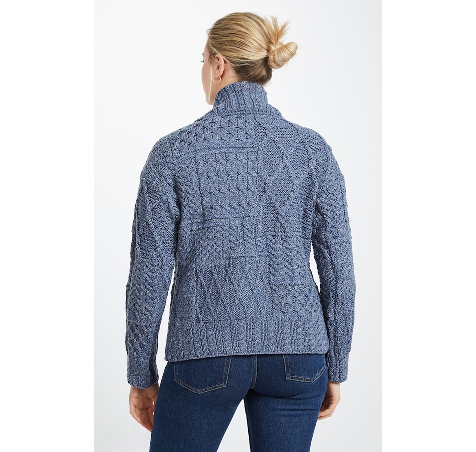 Image 243153_ALTMORE6.jpg, Product 243-153 / Price $67.33, Aran Woollen Mills One Button Collar Cardigan from Aran Woollen Mills on TSC.ca's Fashion department