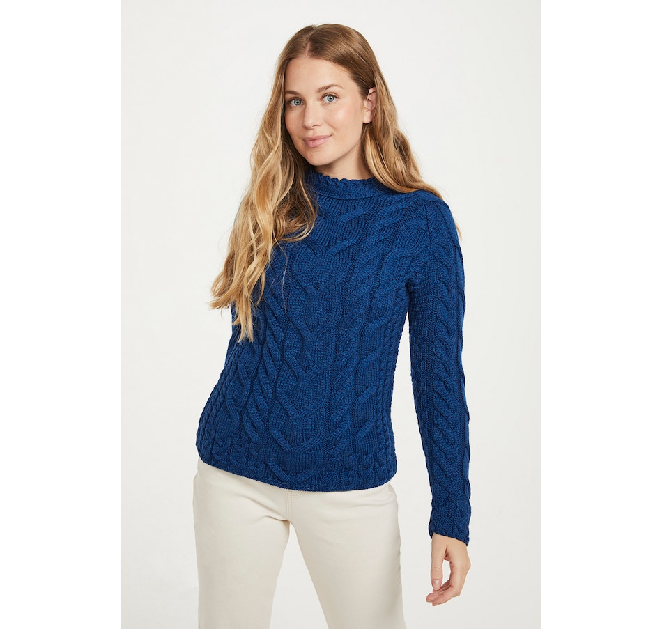 Image 243155_ALTMORE1.jpg, Product 243-155 / Price $79.33, Aran Woollen Mills Multi Cable Raglan Sleeve Sweater from Aran Woollen Mills on TSC.ca's Clothing & Shoes department