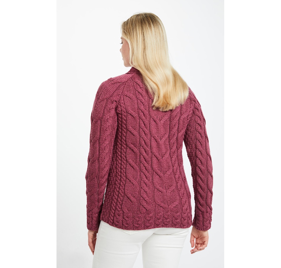 Image 243155_ALTMORE4.jpg, Product 243-155 / Price $79.33, Aran Woollen Mills Multi Cable Raglan Sleeve Sweater from Aran Woollen Mills on TSC.ca's Clothing & Shoes department