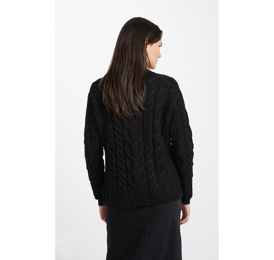 Image 243155_ALTMORE5.jpg, Product 243-155 / Price $79.33, Aran Woollen Mills Multi Cable Raglan Sleeve Sweater from Aran Woollen Mills on TSC.ca's Clothing & Shoes department