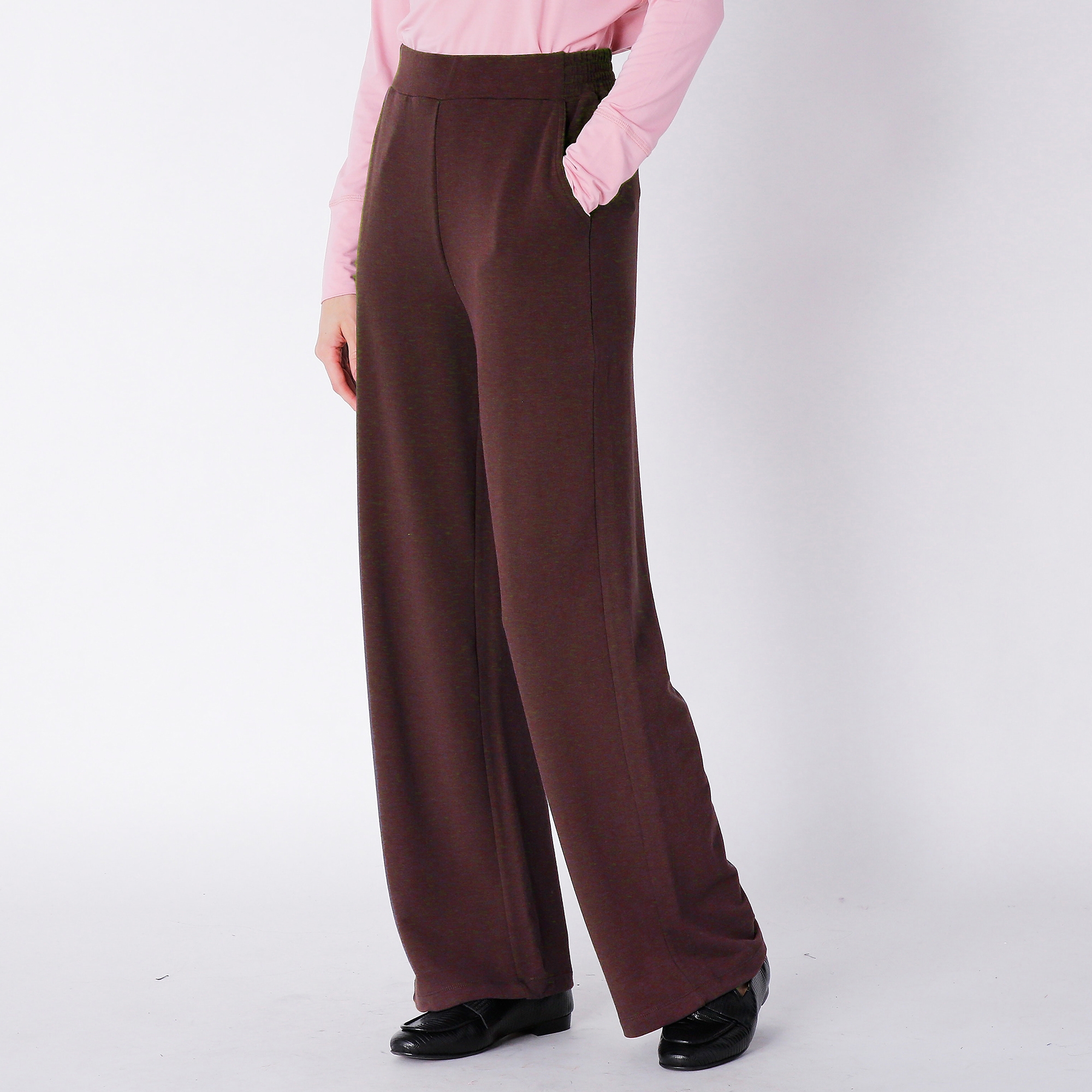 Tamme タム　∠13° WIDE SLACKS ブラウン TECHNICAL WIDE FIT SUIT PANTS - Light camel | ZARA Canada