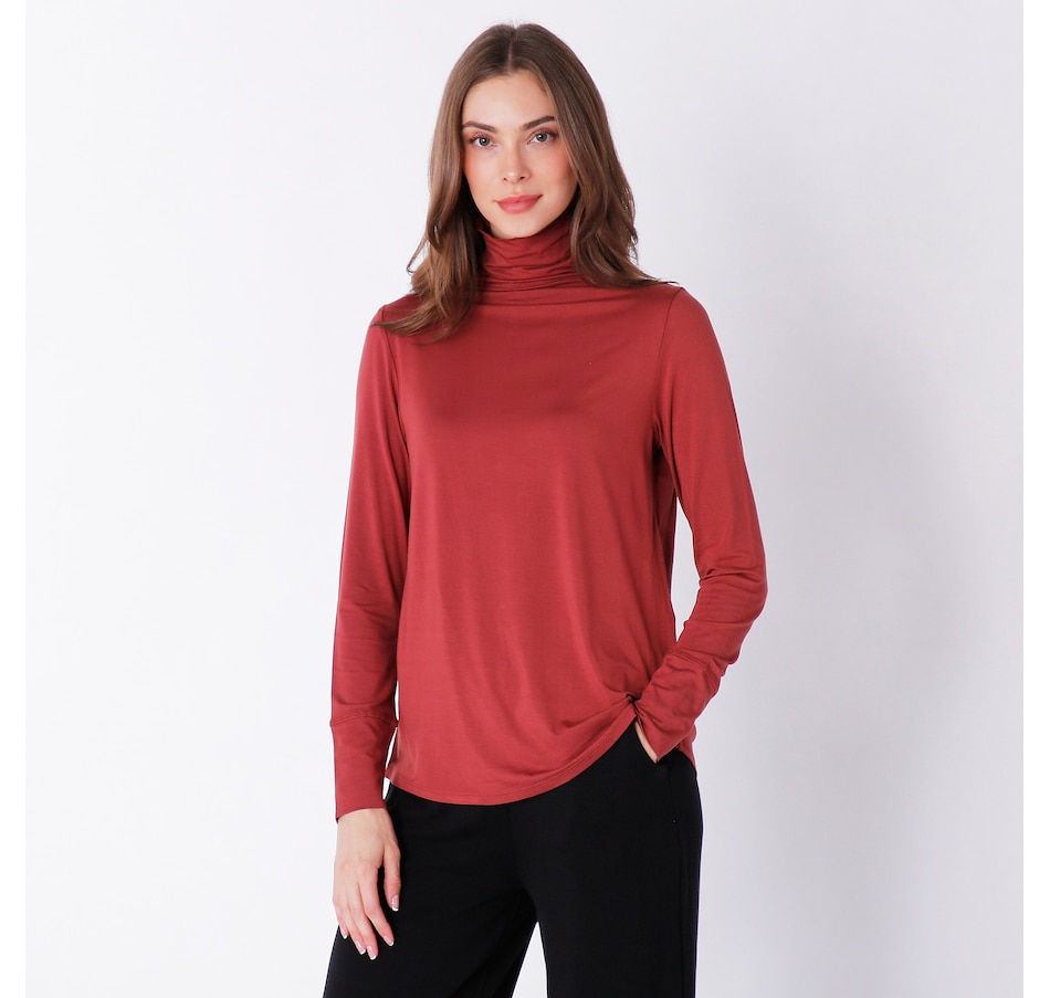 Clothing & Shoes - Tops - Shirts & Blouses - Terrera Dalya Funnel-Neck ...