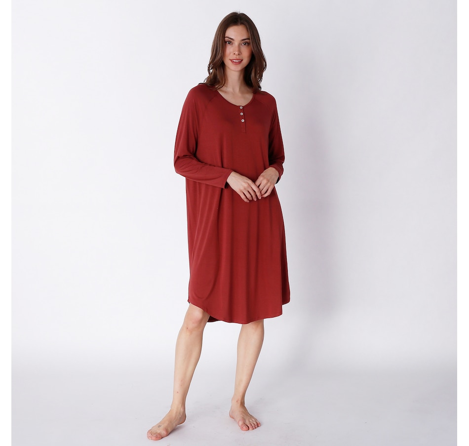 3 Pack: Womens 100% Cotton Sleep Shirt - Soft Printed Sleep Dress Nightgown Sleepwear  Pajama Nightshirt Small, Set D 
