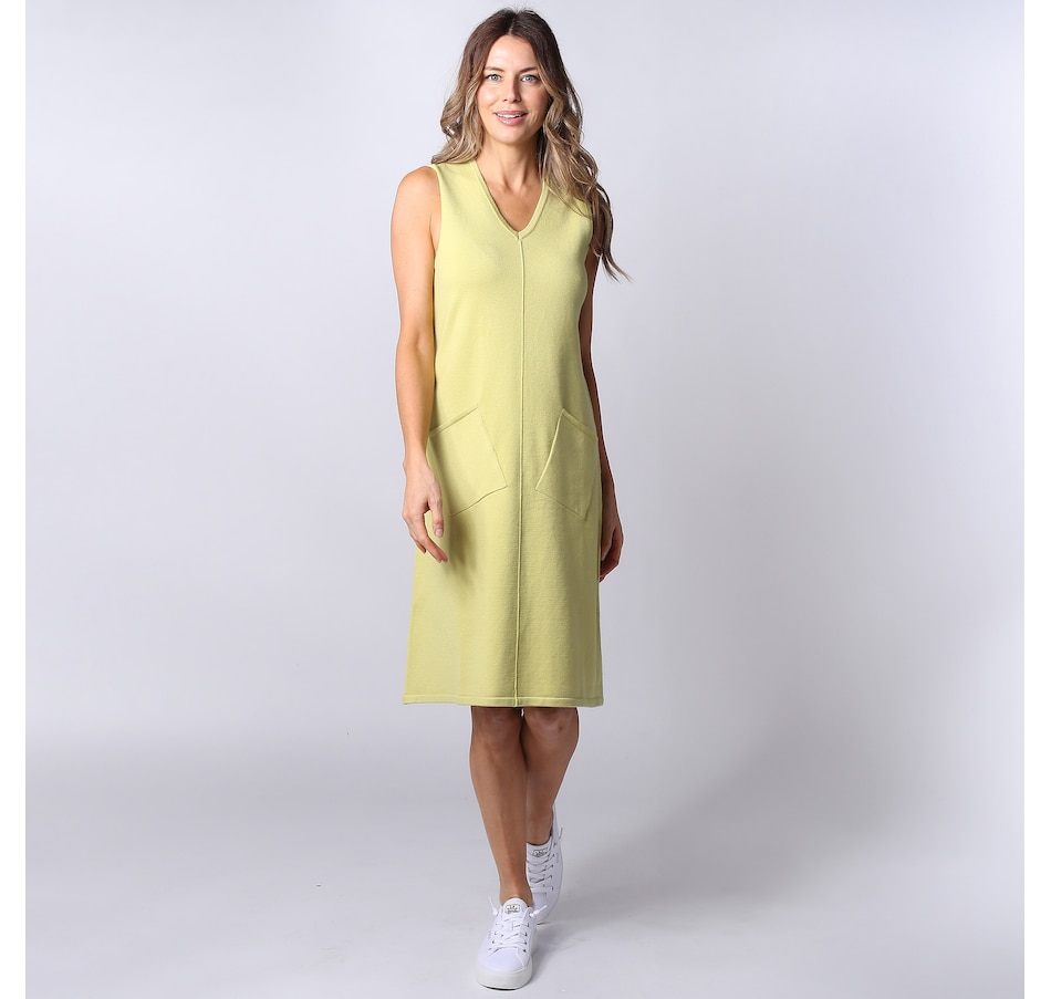 Wynne Layers Soft Knit Sleeveless V-Neck Dress