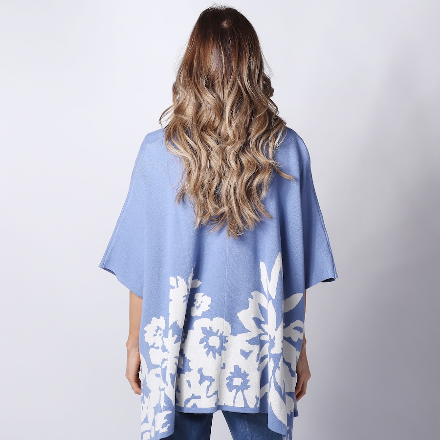 Image 243200_ALTMORE1.jpg, Product 243-200 / Price $49.33, Wynne Layers Floral Jacquard Poncho Topper from Wynnelayers on TSC.ca's Fashion department