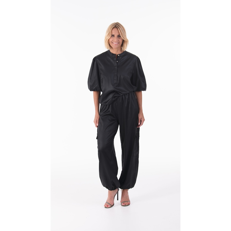Image 243276_BLK.jpg, Product 243-276 / Price $14.33, Modern Identity Sateen Placket Blouse from Modern Identity on TSC.ca's Fashion department