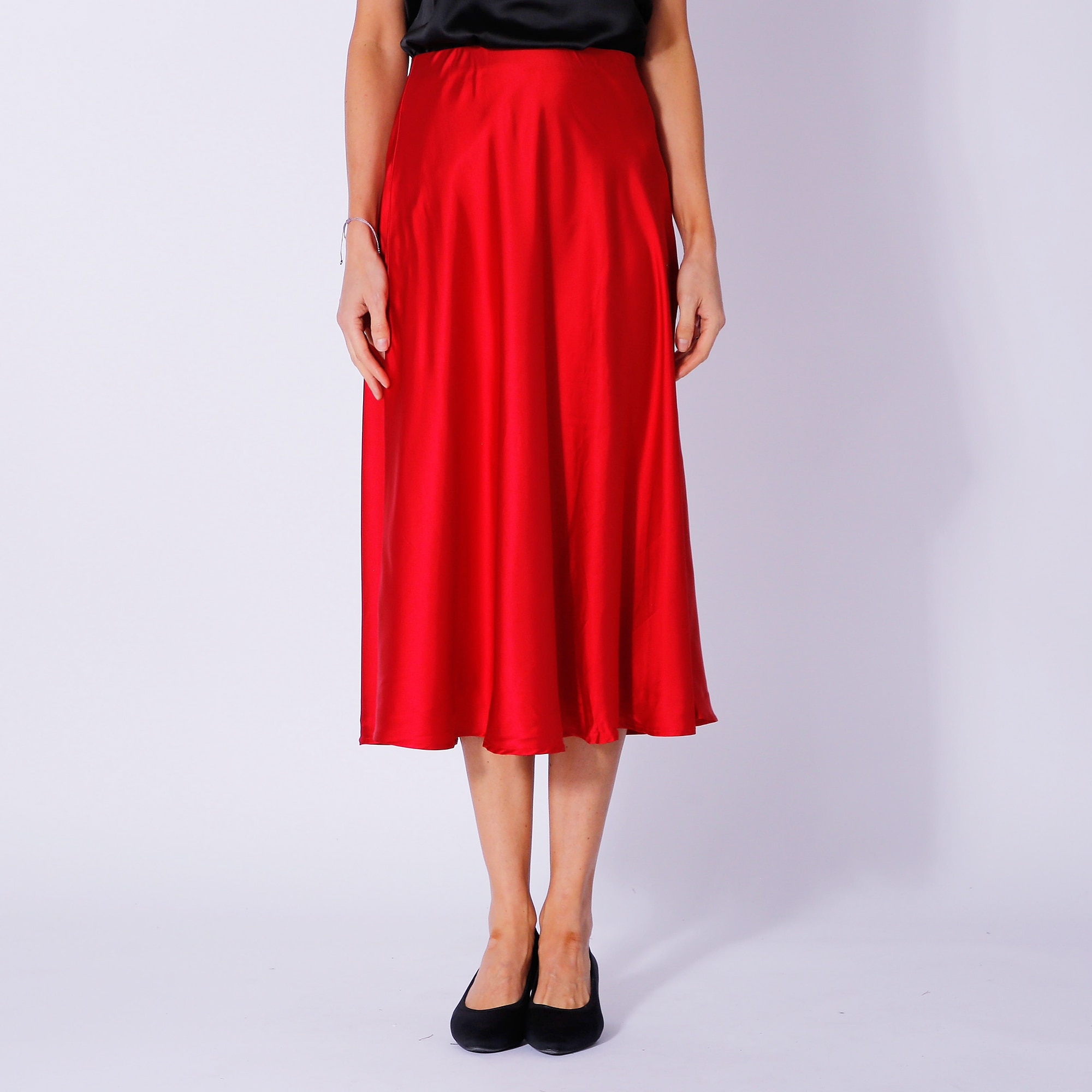 Modern Identity Long Skirt With Elastic Waist