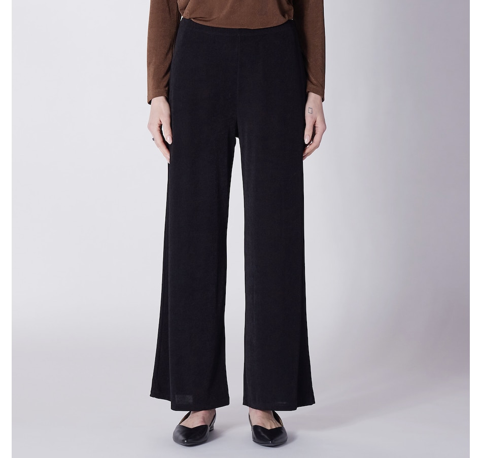 Clothing & Shoes - Bottoms - Pants - Kim & Co. Poly Slinky Elastic Waist Wide  Leg Pant - Online Shopping for Canadians