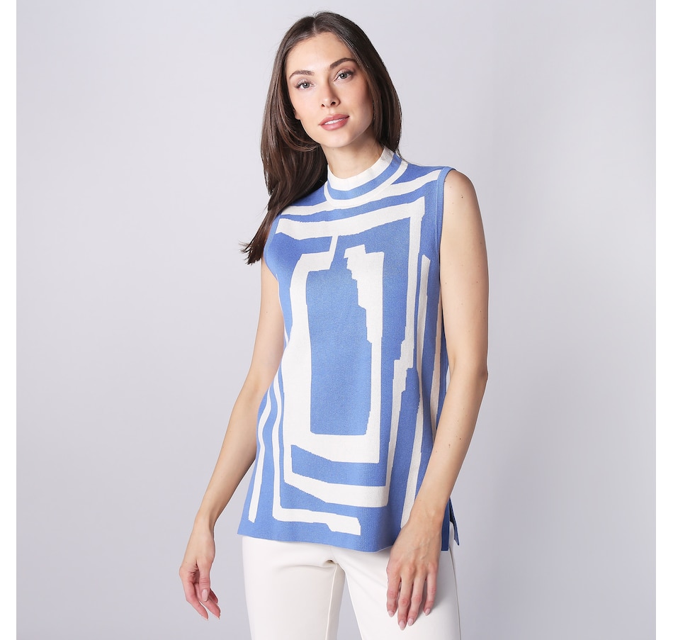 Image 243374_BLW.jpg, Product 243-374 / Price $34.33, Jhoan Jacquard Sweater Knit Shell from Jhoan Sebastian Grey on TSC.ca's Fashion department