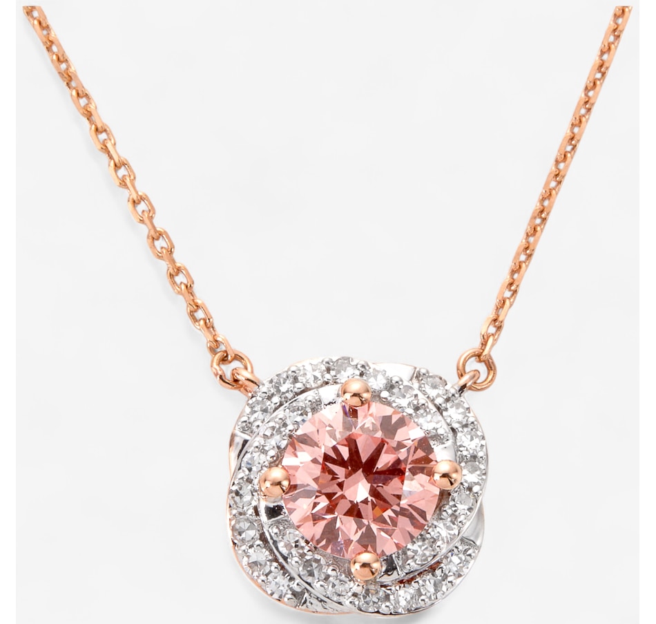 Image 243417_RGL.jpg, Product 243-417 / Price $1,399.99, EVERA Diamonds 14K Gold 1.75 ctw Pink and White Diamond Pendant Necklace from Evera Diamonds on TSC.ca's Jewellery department