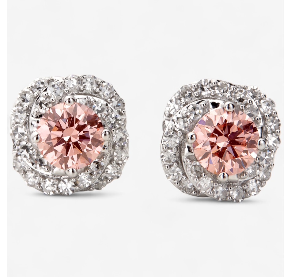 Image 243418_WGL.jpg, Product 243-418 / Price $1,299.99, EVERA Diamonds 14K Gold 1.50 ctw Pink and White Diamond Earrings from Evera Diamonds on TSC.ca's Jewellery department