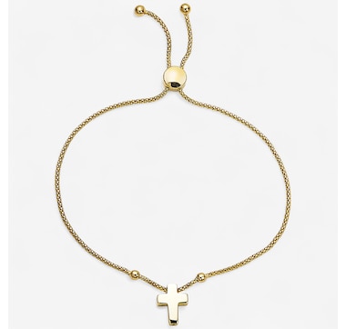 TruGold 10K Yellow Gold Shaped Bolo Bracelet