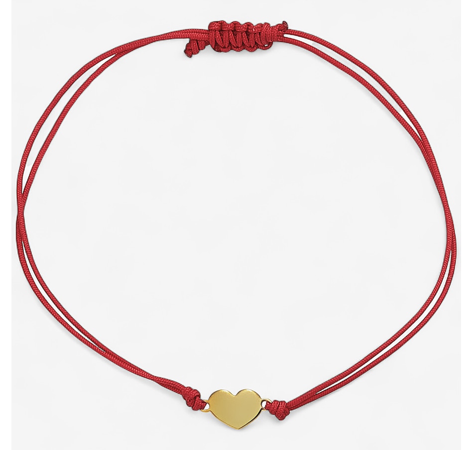 Image 243424_ALTMORE1.jpg, Product 243-424 / Price $89.99, TruGold 10K Yellow Gold Heart Fabric Bracelet from TruGold on TSC.ca's Jewellery department