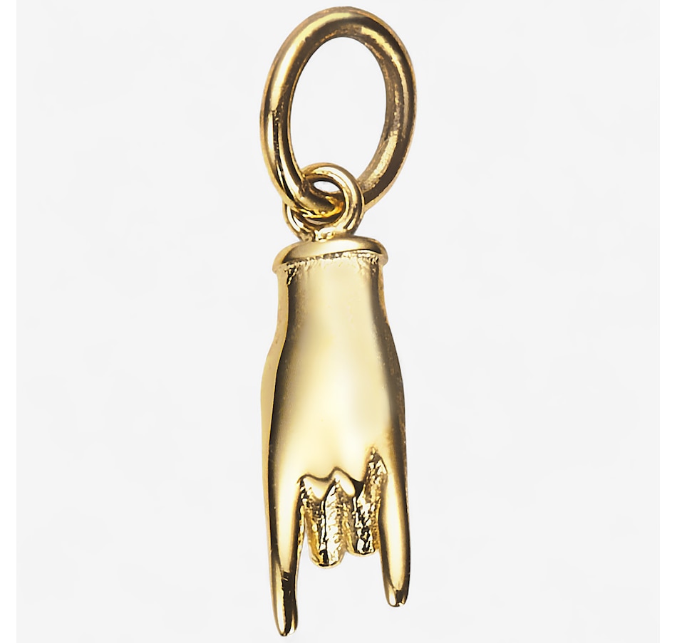 Image 243429.jpg, Product 243-429 / Price $89.99, TruGold 10K Yellow Gold Horns Hand Lucky Pendant from TruGold on TSC.ca's Jewellery department