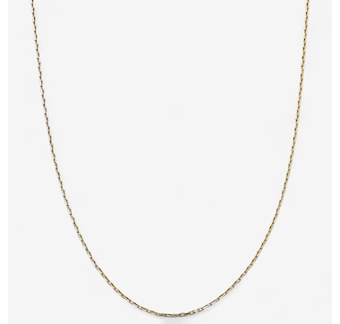UNOAERRE 18K Yellow Gold Paperclip Diamond-Cut Cable Chain
