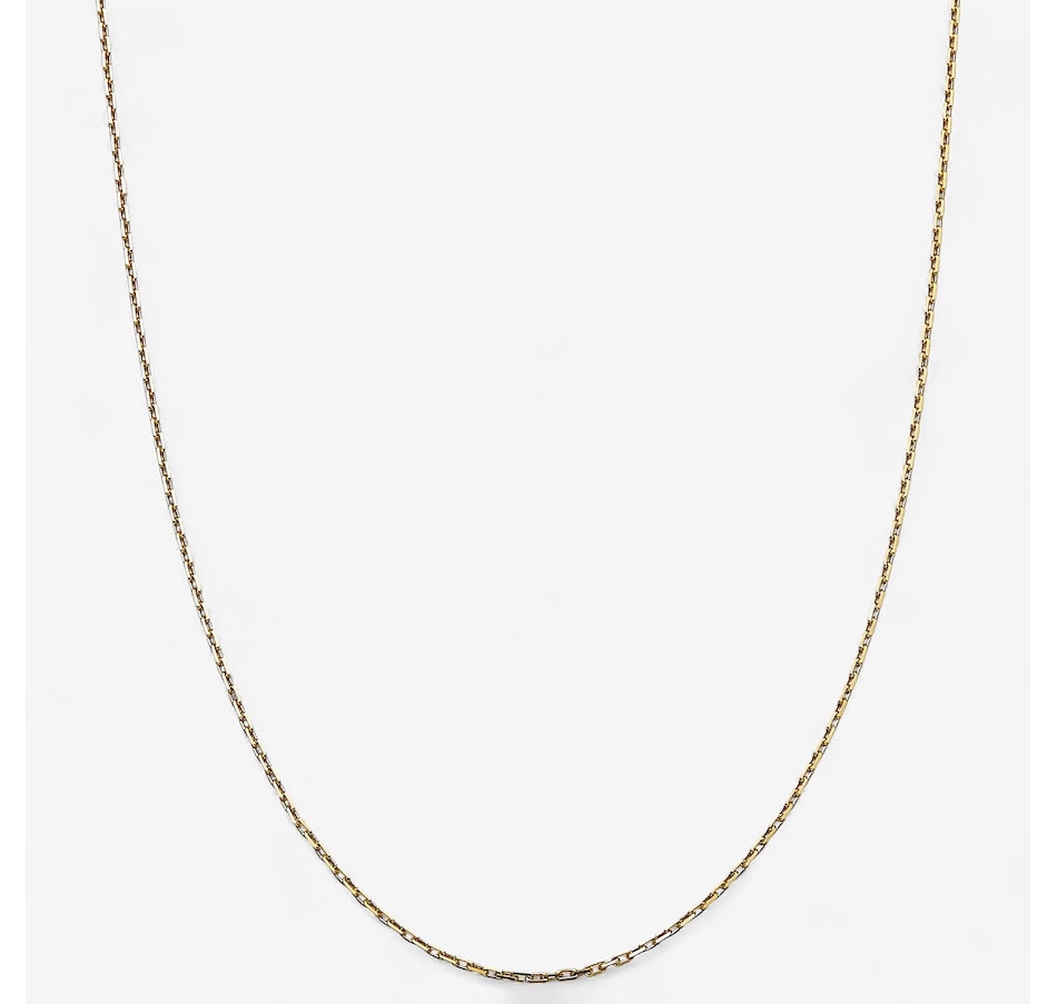 Image 243435.jpg, Product 243-435 / Price $599.99 - $699.99, UNOAERRE 18K Yellow Gold Paperclip Diamond-Cut Cable Chain from UnoAErre Jewellery on TSC.ca's Jewellery department