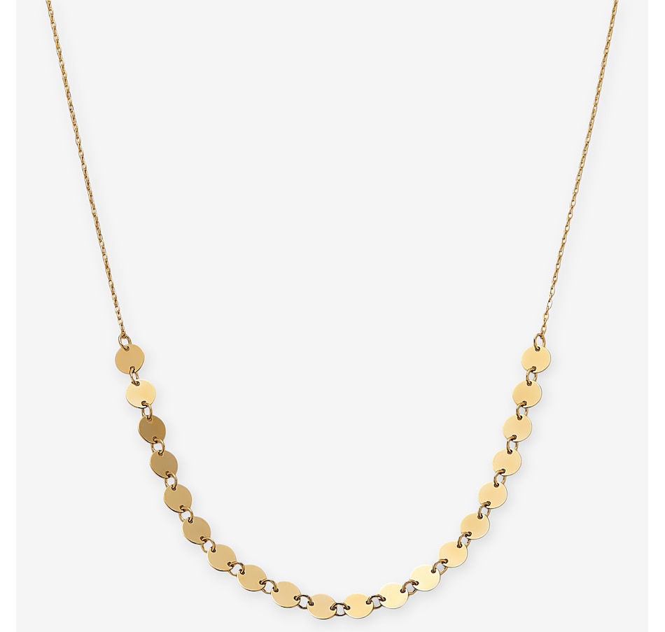 UNOAERRE 18K Yellow Gold Disc Necklace