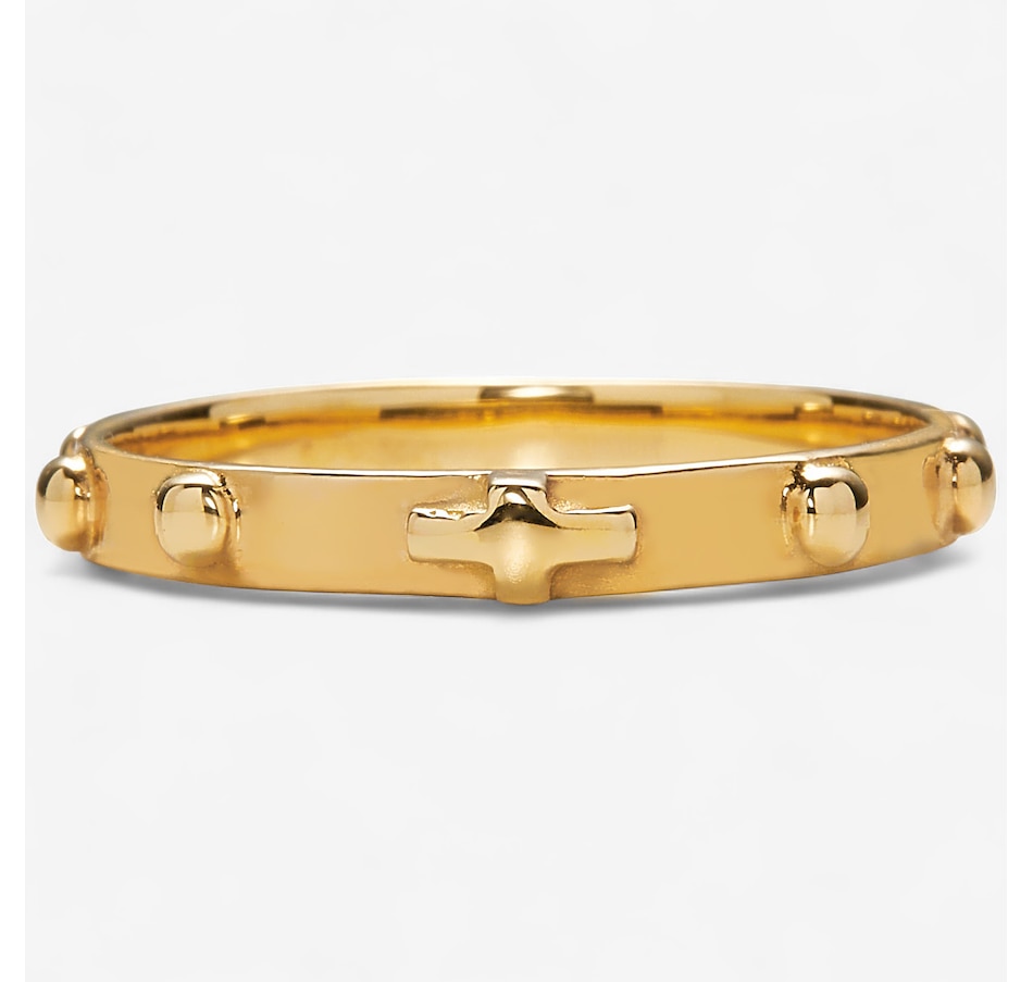 UNOAERRE 18K Yellow Gold Rosary Band Ring