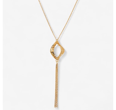 Product 243-448 / Price $629.99 , UNOAERRE 18K Yellow Gold Lariat Necklace