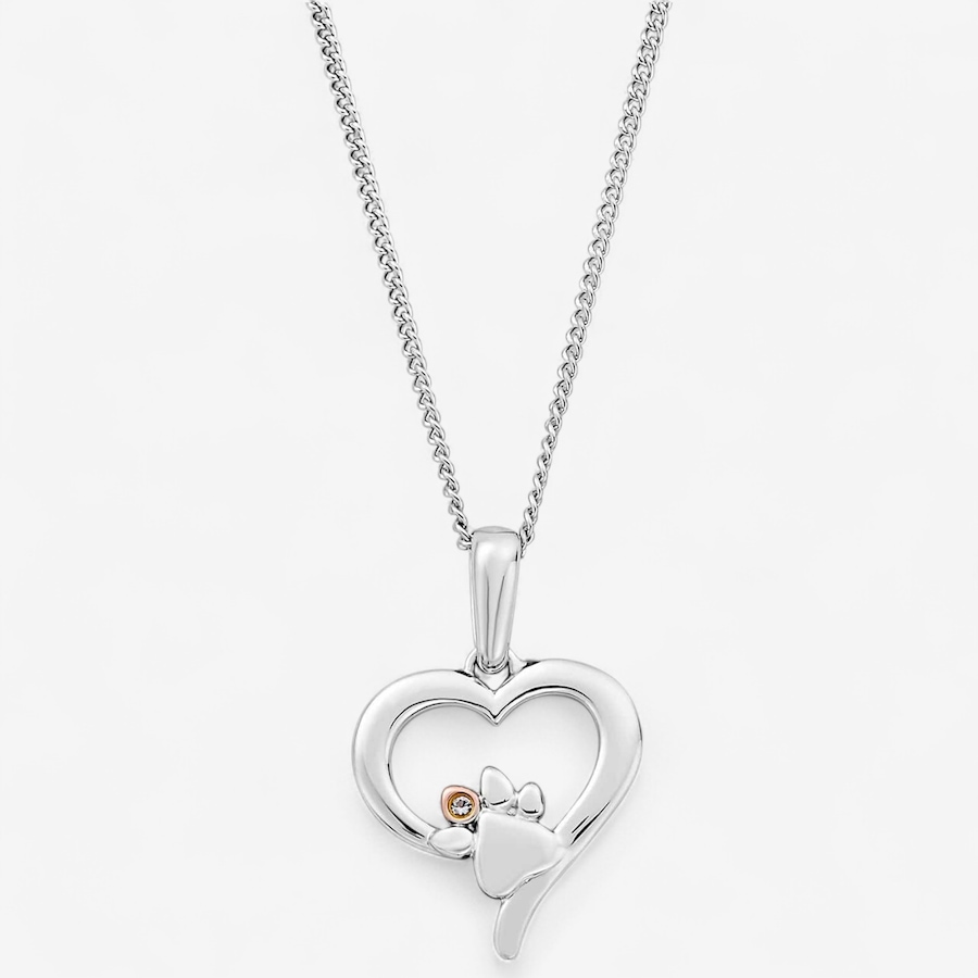 Image 243467.jpg, Product 243-467 / Price $169.99, Clogau Gold Sterling Silver/10K Rose Gold White Topaz Paw Print Heart Pendant from Clogau Gold on TSC.ca's Jewellery department
