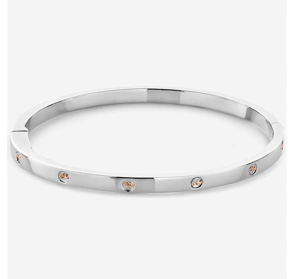 Image 243471.jpg, Product 243-471 / Price $549.99, Clogau Gold Sterling Silver/10K Rose Gold Insignia Slim Bangle from Clogau Gold on TSC.ca's Jewellery department