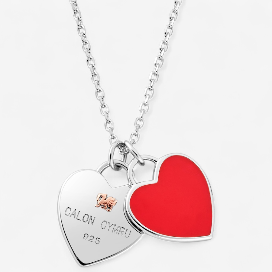 Image 243475.jpg, Product 243-475 / Price $269.99, Clogau Gold Sterling Silver/10K Rose Gold Welsh Double Heart Pendant with Chain from Clogau Gold on TSC.ca's Jewellery department
