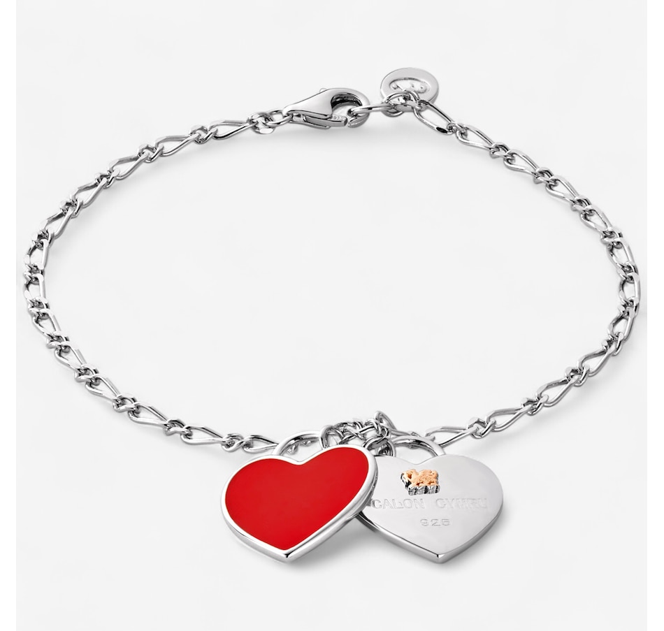 Image 243476.jpg, Product 243-476 / Price $199.99, Clogau Gold Sterling Silver Rose Gold Welsh Double Heart Bracelet from Clogau Gold on TSC.ca's Jewellery department