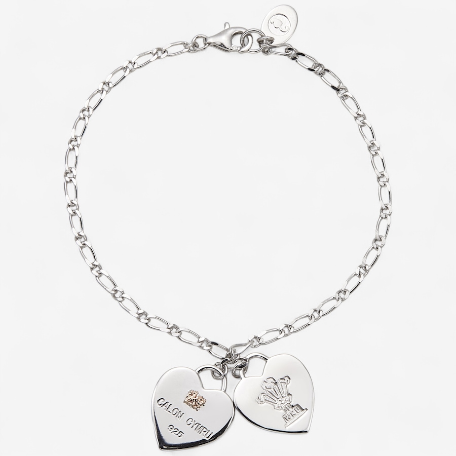 Image 243476_ALTMORE1.jpg, Product 243-476 / Price $229.99, Clogau Gold Sterling Silver Rose Gold Welsh Double Heart Bracelet from Clogau Gold on TSC.ca's Jewellery department
