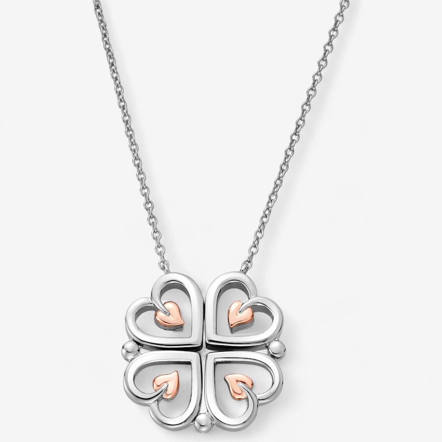 Image 243480.jpg, Product 243-480 / Price $319.99, Clogau Gold Sterling Silver/10K Rose Gold Clover Pendant with Chain from Clogau Gold on TSC.ca's Jewellery department