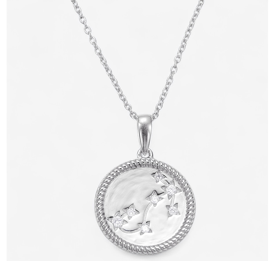 Image 243492_RHPCO.jpg, Product 243-492 / Price $149.99, Colours Of Diamonds Sterling Silver 0.10 ctw White Diamond Zodiac Sign Pendant With Chain from Colours of Diamonds on TSC.ca's Jewellery department