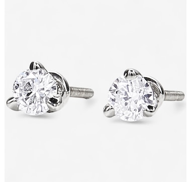Canadian Ice 14K White Gold 0.28ctw Diamond Martini Stud Earrings