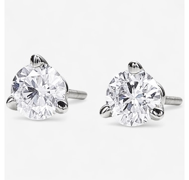Canadian Ice 14K White Gold 0.75 ctw Diamond Martini Stud Earrings