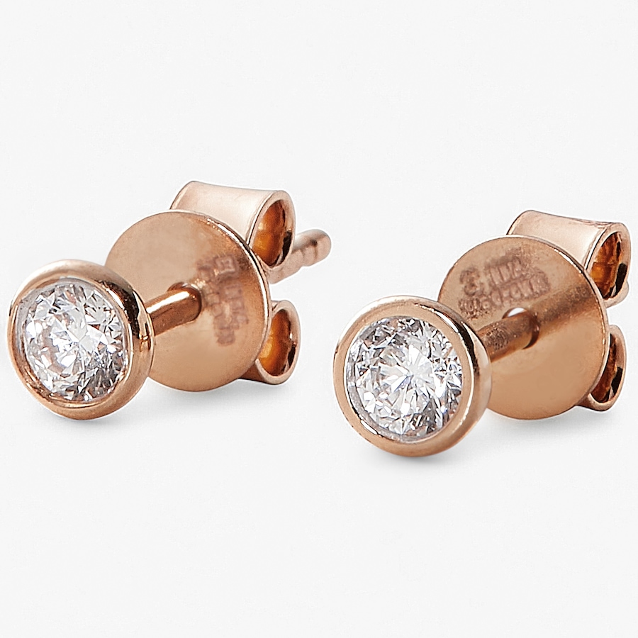Image 243507_14KRP.jpg, Product 243-507 / Price $129.88, EVERA Diamonds Sterling Silver 0.20 ctw Bezel Set Diamond Stud Earrings from Evera Diamonds on TSC.ca's Jewellery department