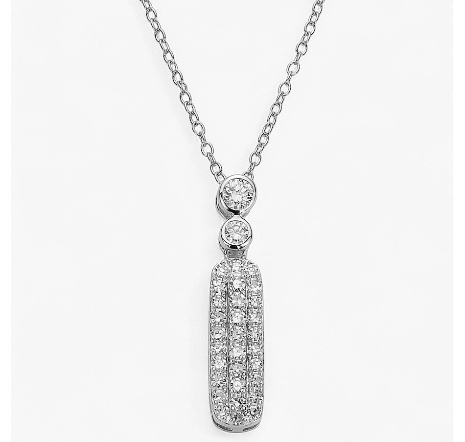 Image 243540_RHOP.jpg, Product 243-540 / Price $229.99, EVERA Diamonds Sterling Silver 0.50 ctw Diamond Drop Pendant with Chain from Evera Diamonds on TSC.ca's Jewellery department