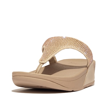 FitFlop Lulu Crystal Embellished Toe-Post Sandal