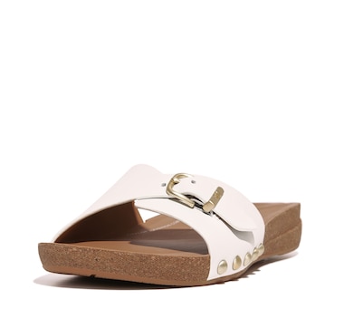 FitFlop iQushion Adjustable Buckle Leather Slide
