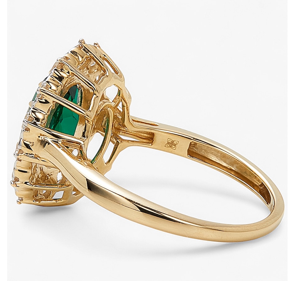 Image 243641_ALTMORE1.jpg, Product 243-641 / Price $1,299.99, EVERA Diamonds 14K Gold Oval Gemstone and Diamond Ring from Evera Diamonds on TSC.ca's Jewellery department