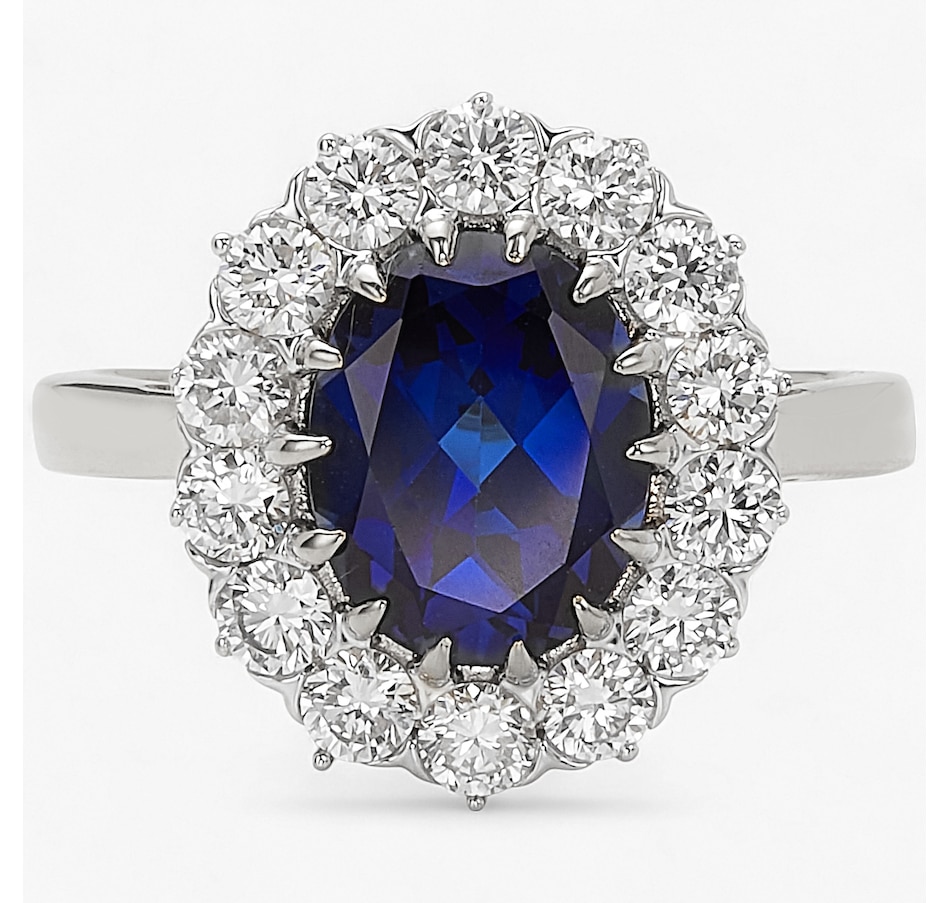 Image 243641_WGBSA.jpg, Product 243-641 / Price $1,299.99, EVERA Diamonds 14K Gold Oval Gemstone and Diamond Ring from Evera Diamonds on TSC.ca's Jewellery department