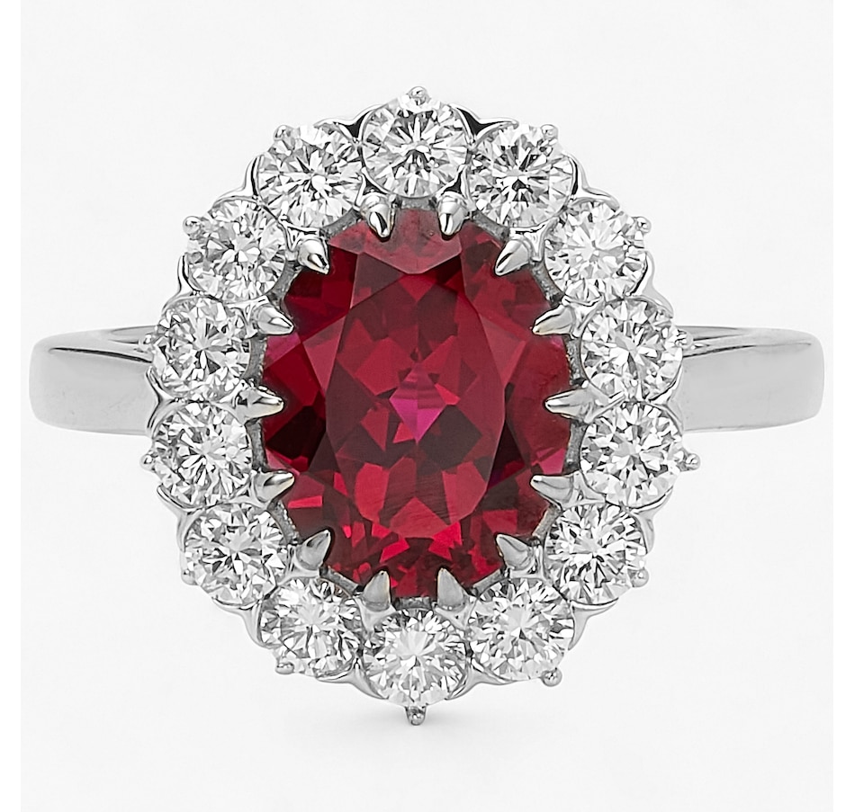 Image 243641_WGRBY.jpg, Product 243-641 / Price $1,299.99, EVERA Diamonds 14K Gold Oval Gemstone and Diamond Ring from Evera Diamonds on TSC.ca's Jewellery department