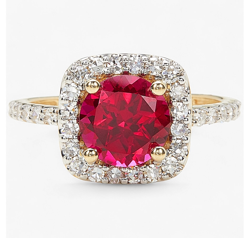 Image 243644.jpg, Product 243-644 / Price $1,399.99, EVERA Diamonds 14K Yellow Gold 1.95ctw Ruby & Diamond Ring from Evera Diamonds on TSC.ca's Jewellery department