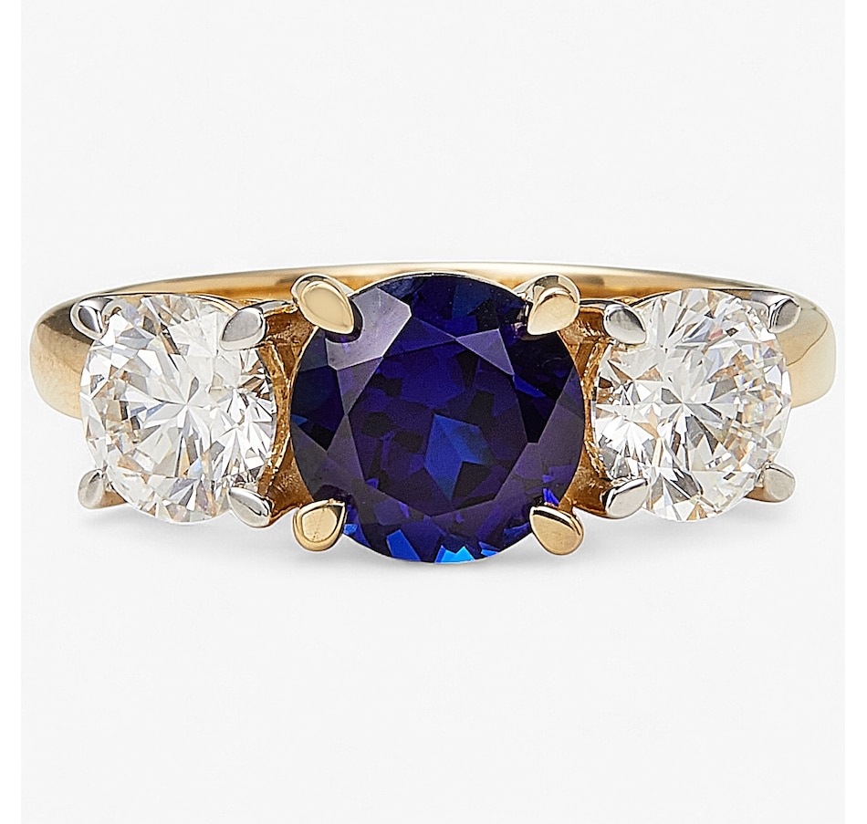 Image 243652_BSA.jpg, Product 243-652 / Price $1,699.99, EVERA Diamonds 14K Yellow Gold Gemstone & Diamond Ring from Evera Diamonds on TSC.ca's Jewellery department