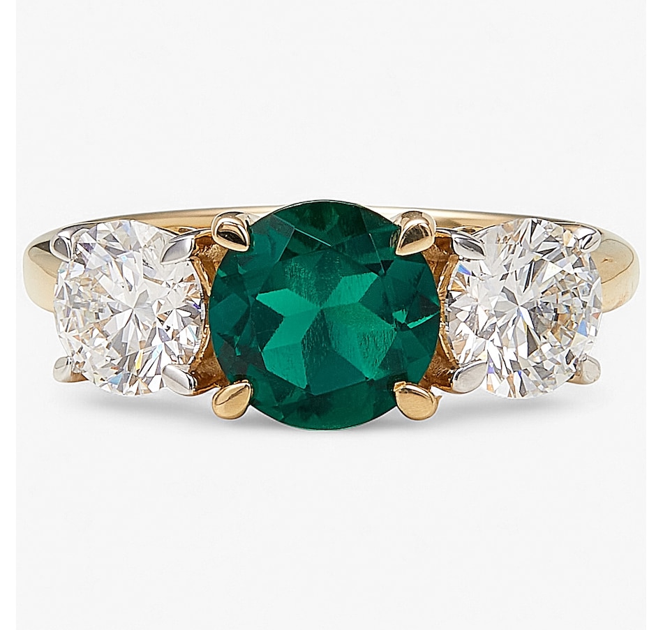 Image 243652_EMR.jpg, Product 243-652 / Price $1,699.99, EVERA Diamonds 14K Yellow Gold Gemstone & Diamond Ring from Evera Diamonds on TSC.ca's Jewellery department