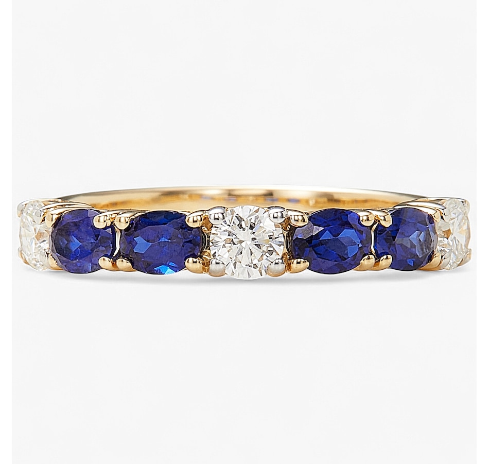 Image 243653_BSA.jpg, Product 243-653 / Price $1,199.99, EVERA Diamonds 14K Yellow Gold Oval Gemstone & Diamond Band from Evera Diamonds on TSC.ca's Jewellery department
