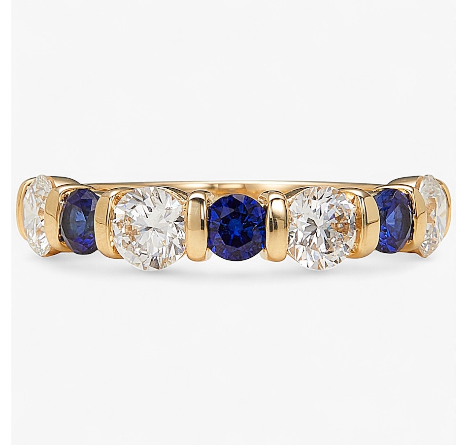 Image 243654_BSA.jpg, Product 243-654 / Price $1,299.99, EVERA Diamonds 14K Yellow Gold Gemstone & Diamond Band from Evera Diamonds on TSC.ca's Jewellery department