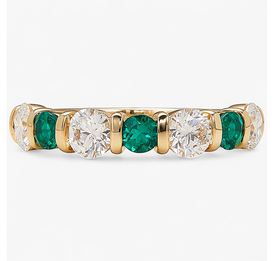 Image 243654_EMR.jpg, Product 243-654 / Price $1,299.99, EVERA Diamonds 14K Yellow Gold Gemstone & Diamond Band from Evera Diamonds on TSC.ca's Jewellery department