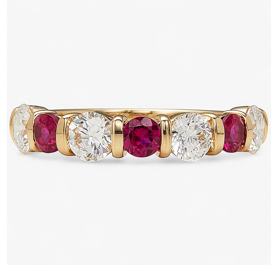 Image 243654_RBY.jpg, Product 243-654 / Price $1,299.99, EVERA Diamonds 14K Yellow Gold Gemstone & Diamond Band from Evera Diamonds on TSC.ca's Jewellery department