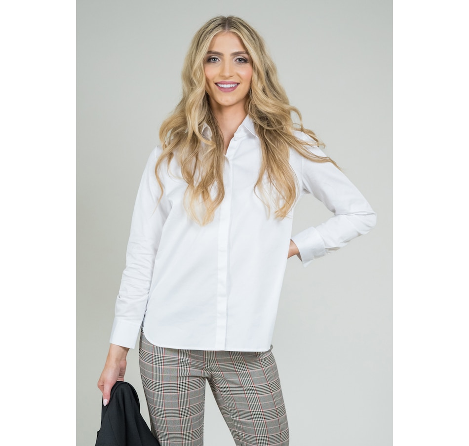 Image 243665_WHT.jpg, Product 243-665 / Price $39.33, Lisette Essential Mylah Collared Blouse from Lisette L Montreal on TSC.ca's Fashion department