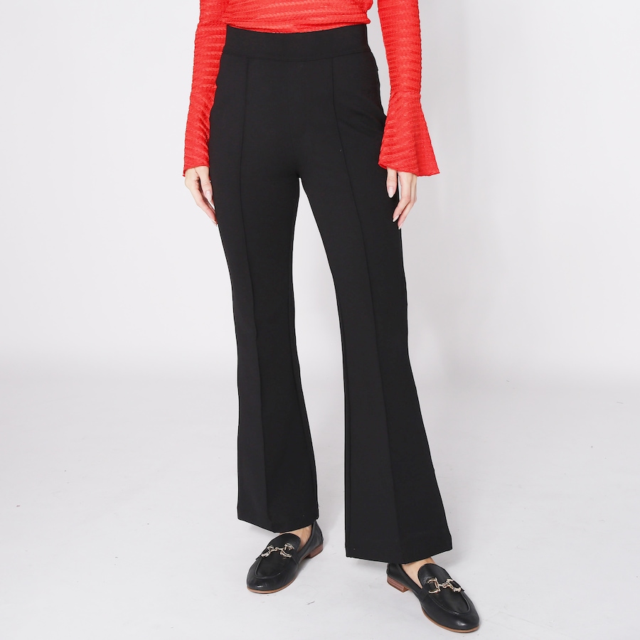 Image 243693_BLK.jpg, Product 243-693 / Price $49.33, Crystal Kobe Ponte Flare Pant with Pintuck from Crystal Kobe on TSC.ca's Fashion department