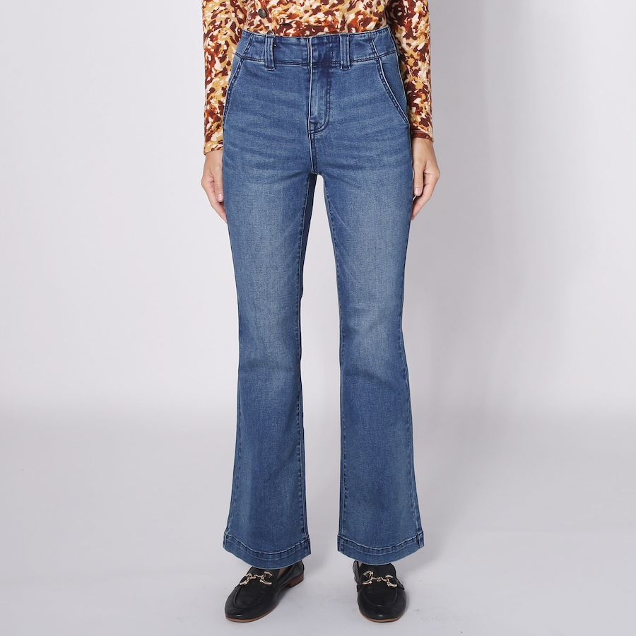 Image 243713_MDTNE.jpg, Product 243-713 / Price $34.33, Diane Gilman Hollywood Flare Leg Jean from DG2 by Diane Gilman on TSC.ca's Fashion department
