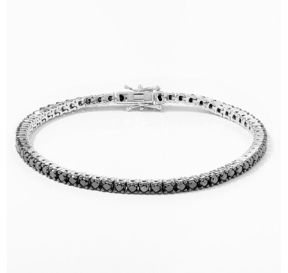 Image 243752.jpg, Product 243-752 / Price $879.99, Colours of Diamonds Sterling Silver 5.00 ctw Black Diamond Bracelet from Colours of Diamonds on TSC.ca's Jewellery department